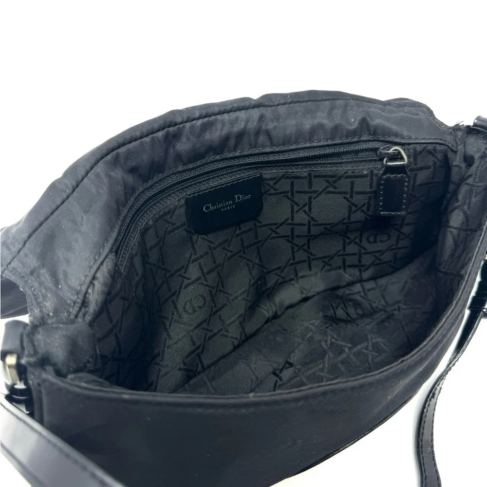 Christian Dior Vintage Black Malice Nylon Bag – Resin Beaded Strap, Galliano Era - Picture 7 of 10